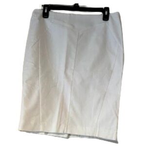 White Pencil Skirt Lined Classic 14